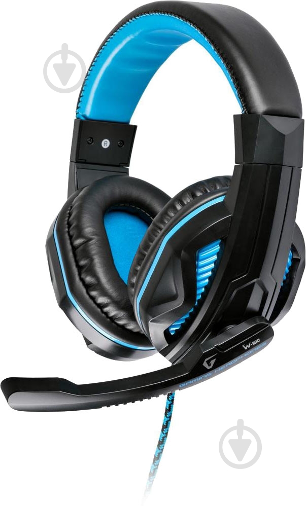 Гарнитура Gemix W-360 black/blue (W-360 Black/Blue) - фото 1
