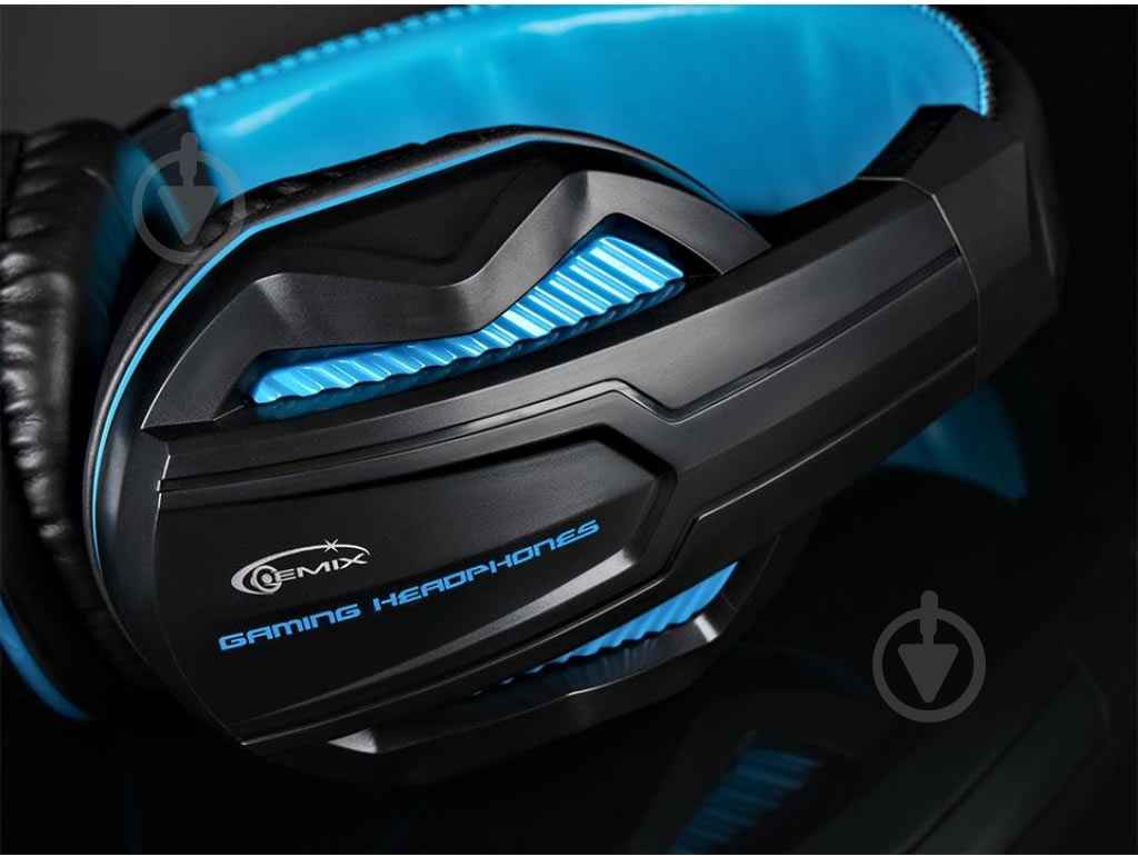 Гарнитура Gemix W-360 black/blue (W-360 Black/Blue) - фото 8