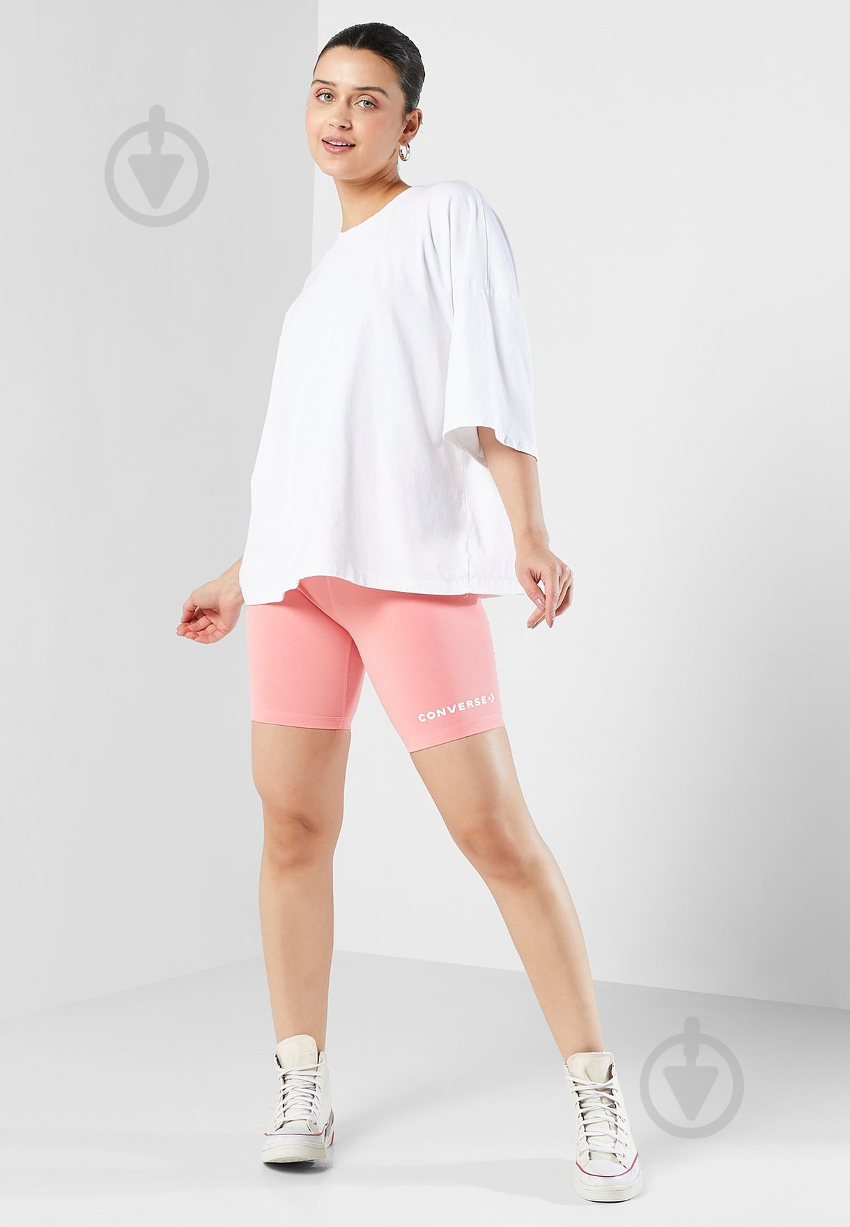 Шорты Converse WORDMARK BIKE SHORT 10024539-670 р. XL розовый - фото 1