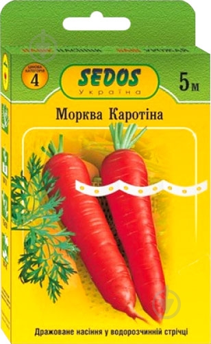 Насіння морква Каротіна на стрічці 5 м - фото 1 Насіння морква Каротіна на стрічці 5 м - фото 1