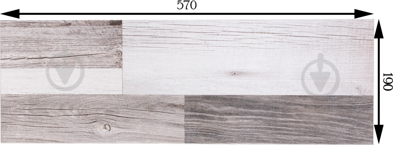 Плитка Emigres Аризона Грис 19х57 - фото 3