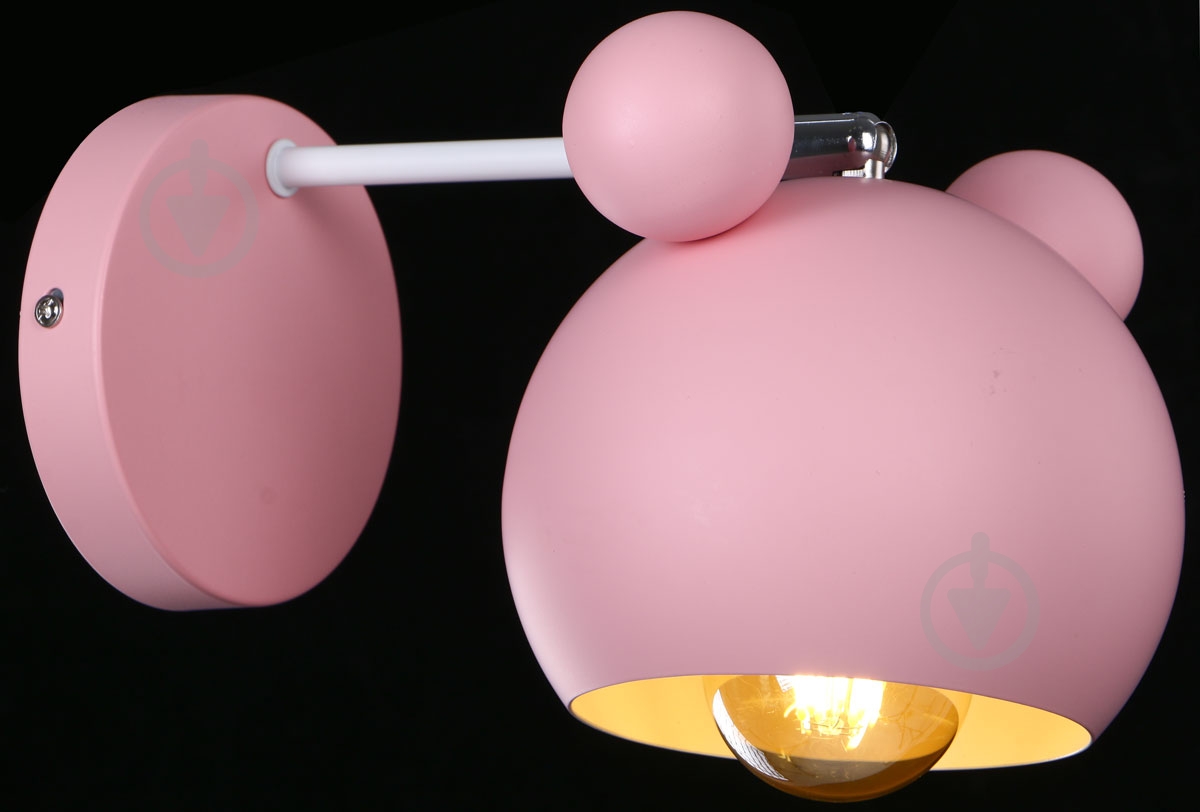 Бра Accento lighting Micky 1x40 Вт E27 розовый - фото 2 Бра Accento lighting Micky 1x40 Вт E27 розовый - фото 2