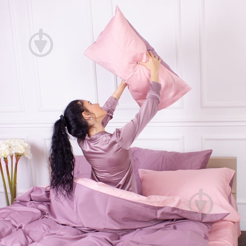 Наволочка Satin Premium 0199+0231 Violet 70x70 см розовый/фиолетовый MirSon - фото 2
