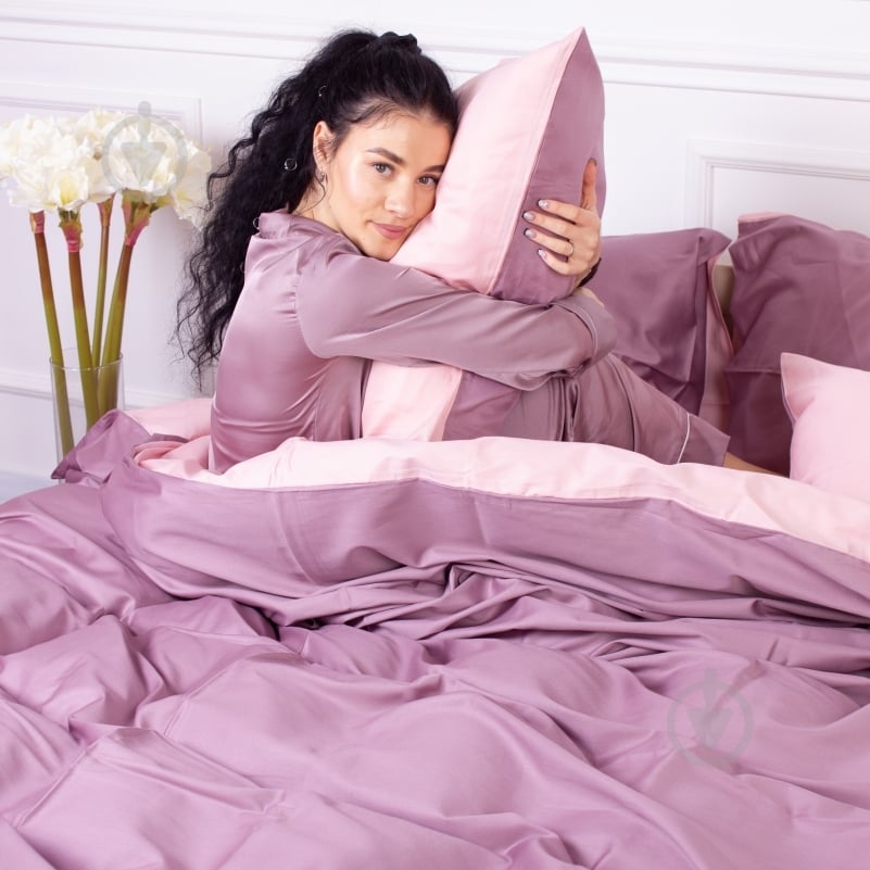 Наволочка Satin Premium 0199+0231 Violet 70x70 см розовый/фиолетовый MirSon - фото 5
