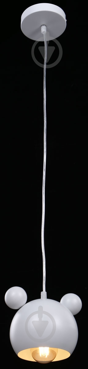 Подвес Accento lighting Micky 1x40 Вт E27 белый - фото 2 Подвес Accento lighting Micky 1x40 Вт E27 белый - фото 2