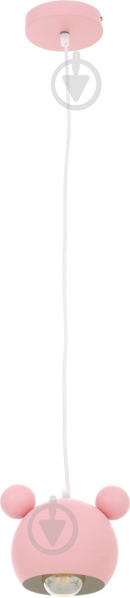 Подвес Accento lighting Micky 1x40 Вт E27 розовый - фото 1