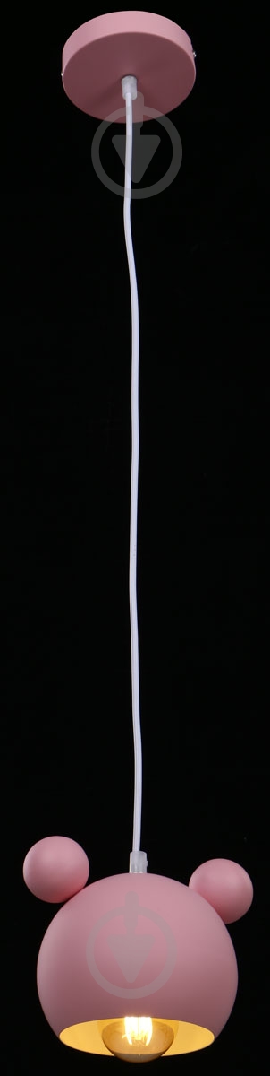 Подвес Accento lighting Micky 1x40 Вт E27 розовый - фото 2