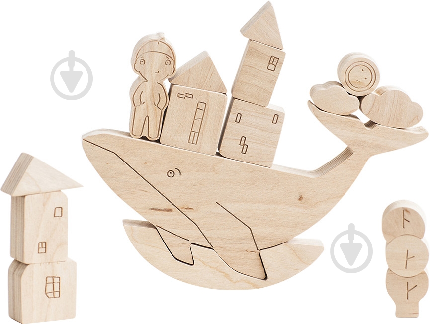 Игра настольная Babai Балансир Шапочка и кит babai-hat&whale - фото 1