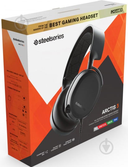 Гарнитура SteelSeries Arctis 3 2019 Edition black (61503) - фото 5