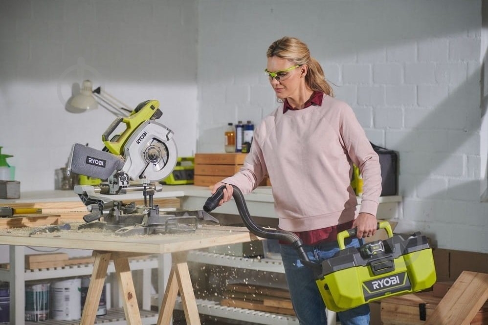 Пылесос RYOBI аккумуляторный (без АКБ и ЗУ) R18PV-0 - фото 4