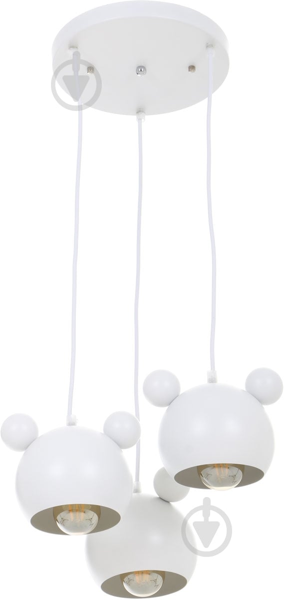 Подвес Accento lighting Micky 3x40 Вт E27 белый - фото 1