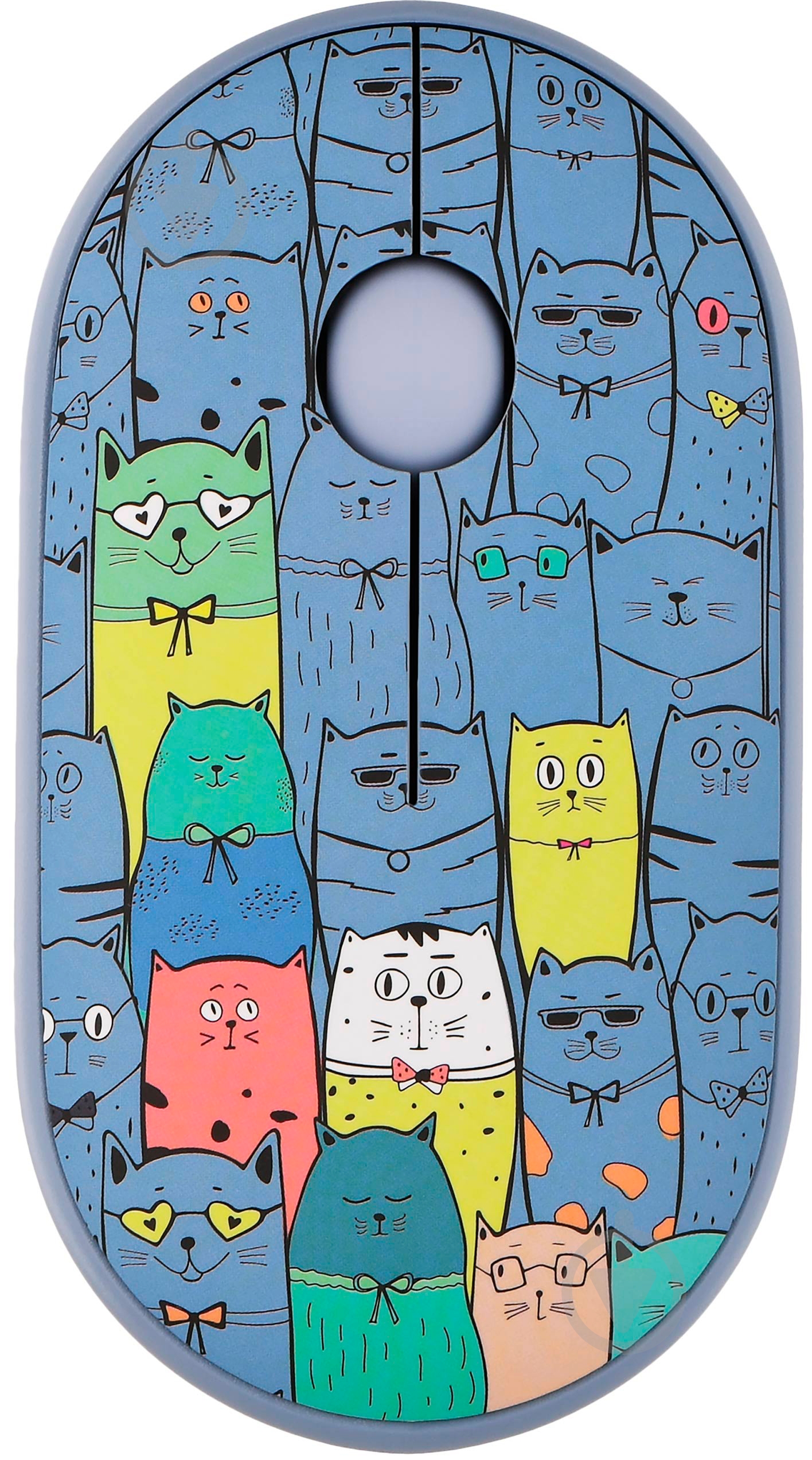 Мышка 2E MF300 Pets Cats Silent WL BT blue (2E-MF300WPETSBL) - фото 1