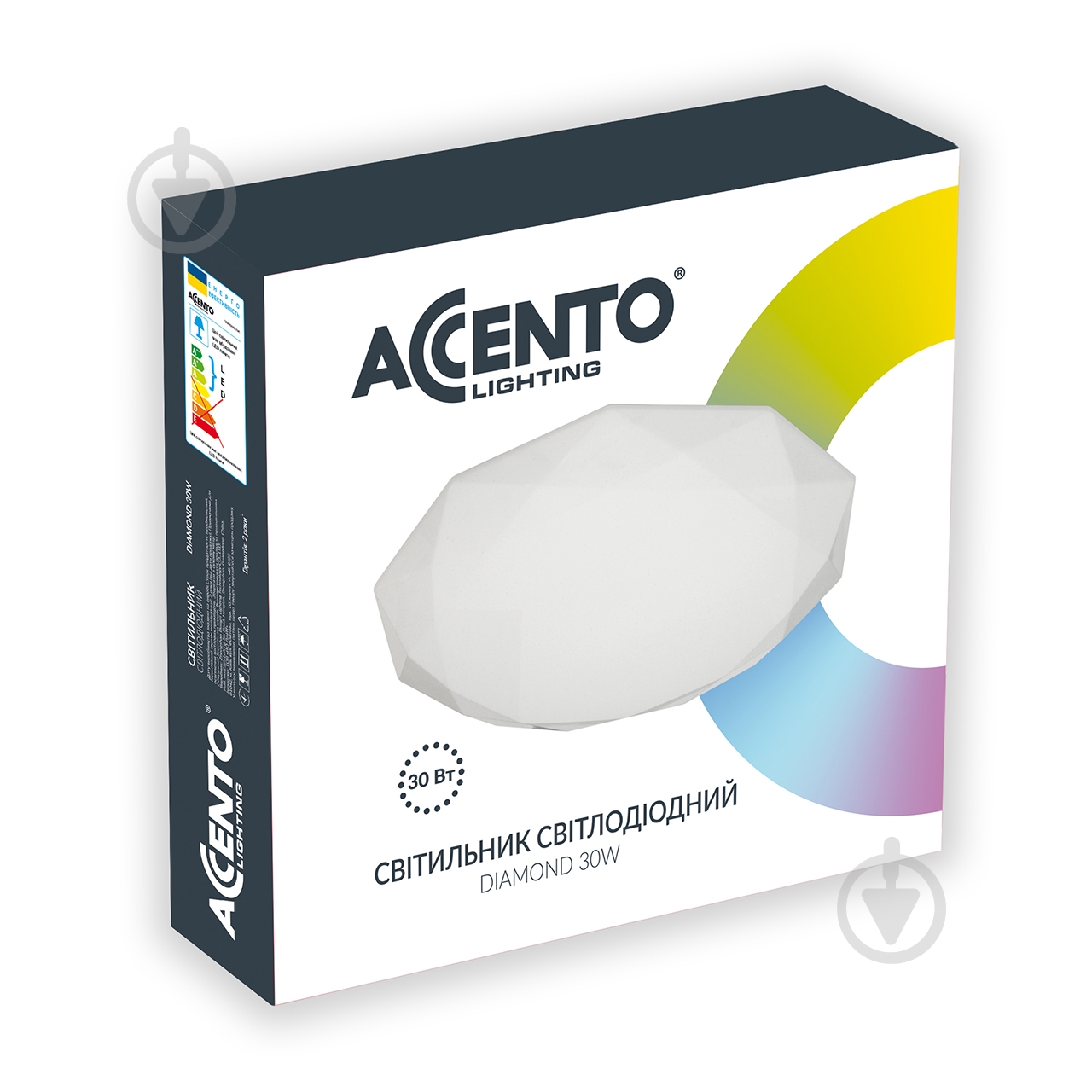 Світильник світлодіодний Accento lighting 30 Вт білий 5200 К DIAMOND 30W 5200K - фото 2