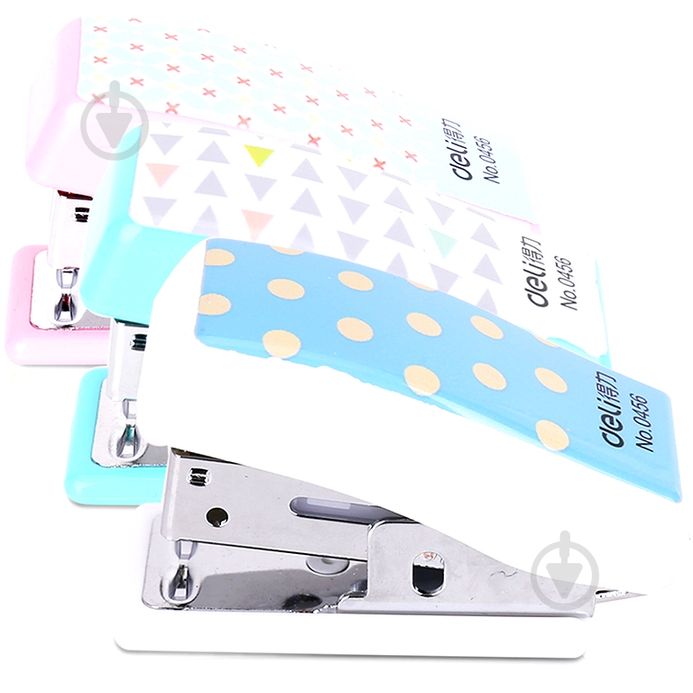 Степлер 0456 микс №24/6, 26/6 Deli - фото 1 Степлер 0456 микс №24/6, 26/6 Deli - фото 1