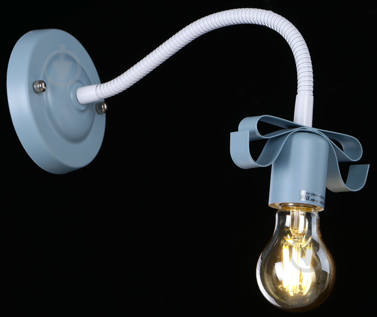 Бра Accento lighting Bow 1x40 Вт E27 голубой - фото 2 Бра Accento lighting Bow 1x40 Вт E27 голубой - фото 2