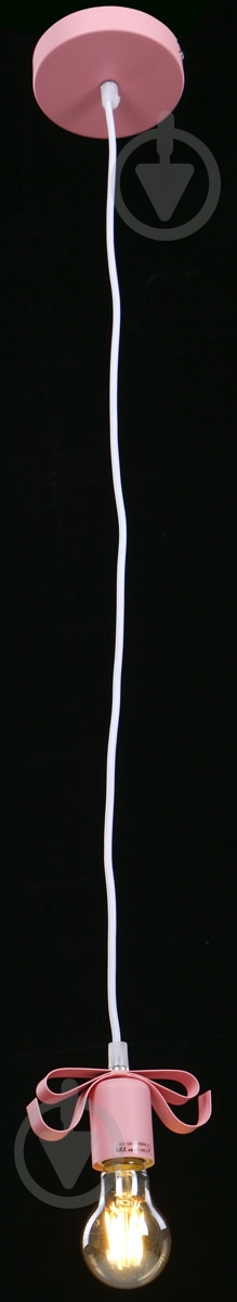 Подвес Accento lighting Bow 1x40 Вт E27 розовый - фото 2