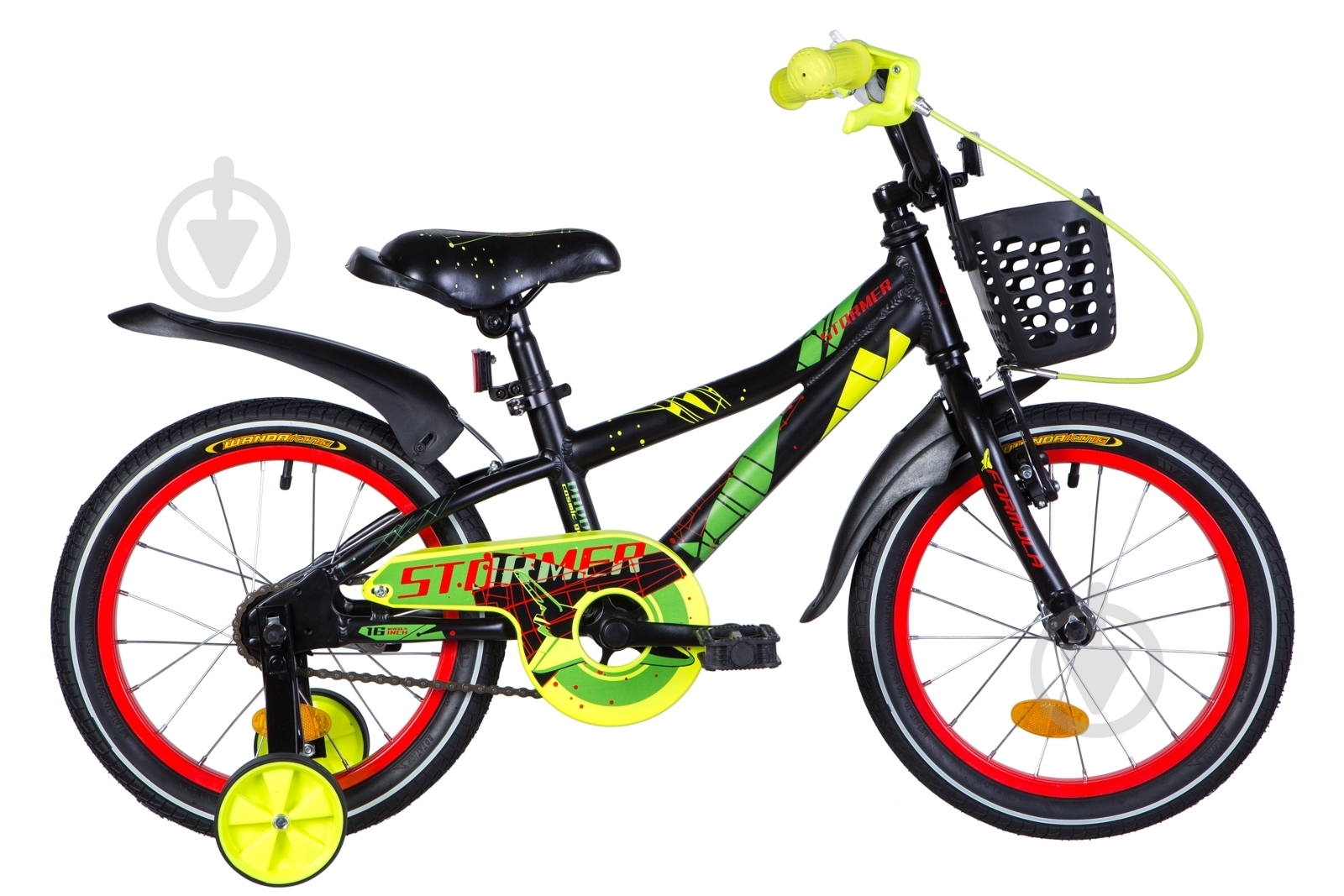 Велосипед Formula 16" 8"(20 см) STORMER OPS-FRK-16-160 черный - фото 1