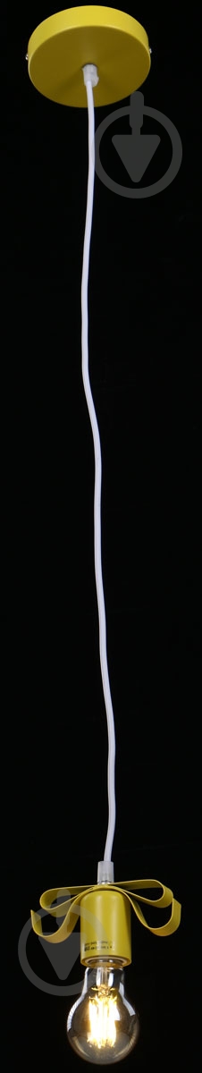 Подвес Accento lighting Bow 1x40 Вт E27 желтый - фото 2