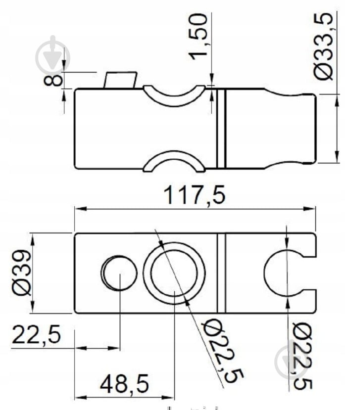 Держатель для лейки Invena SC-D1-007 - фото 3
