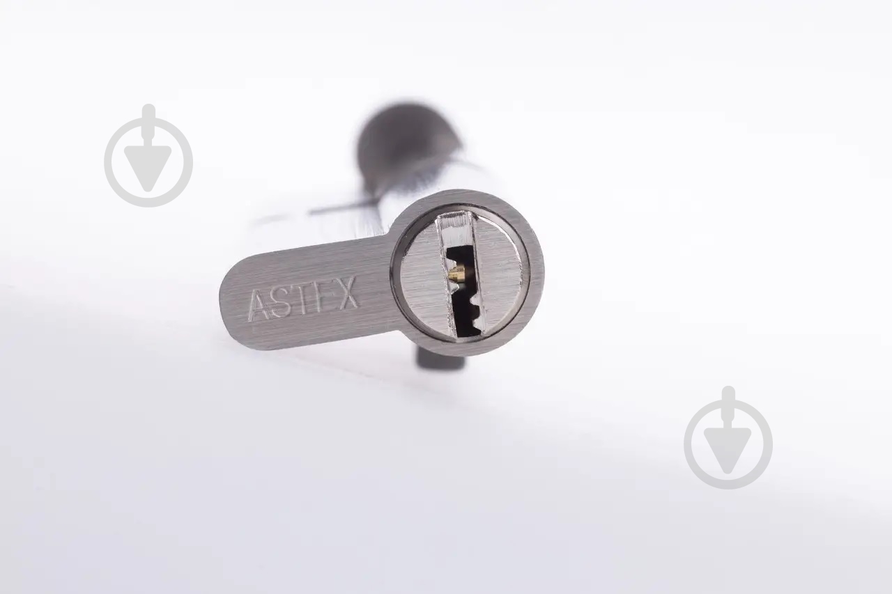 Цилиндр ASTEX 45x45 ключ-вороток 90 мм сатин - фото 2 Цилиндр ASTEX 45x45 ключ-вороток 90 мм сатин - фото 2