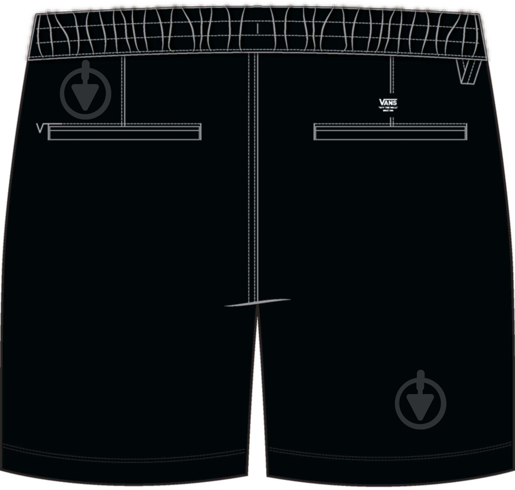 Шорты Vans RANGE RELAXED SHORT VN00039DBLK р. M черный - фото 1