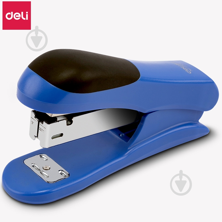 Степлер E0305 синий №24/6,№26/6 Deli - фото 2