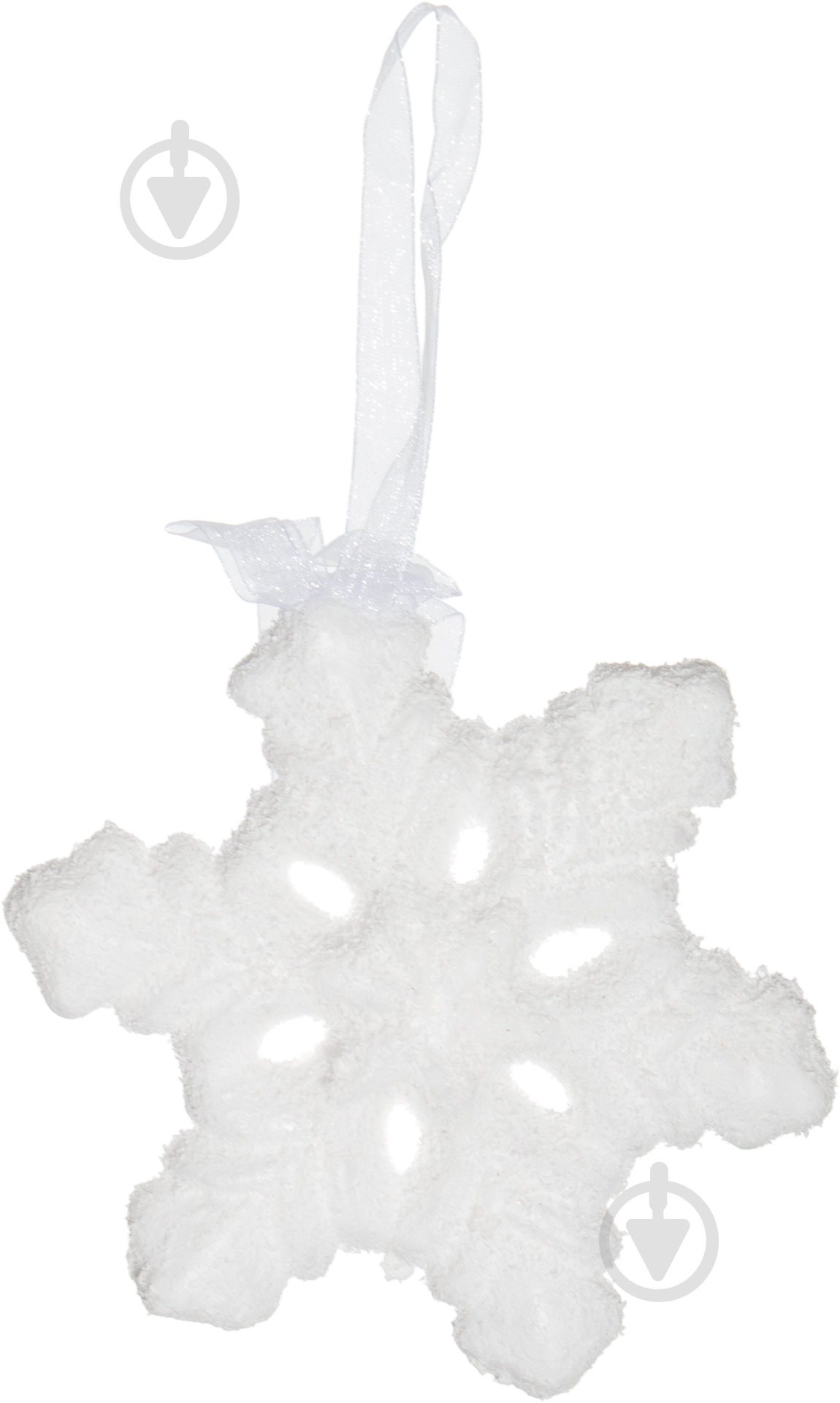 Декорація новорічна Сніжинка 13 см SDK3040W - фото 1 Декорація новорічна Сніжинка 13 см SDK3040W - фото 1