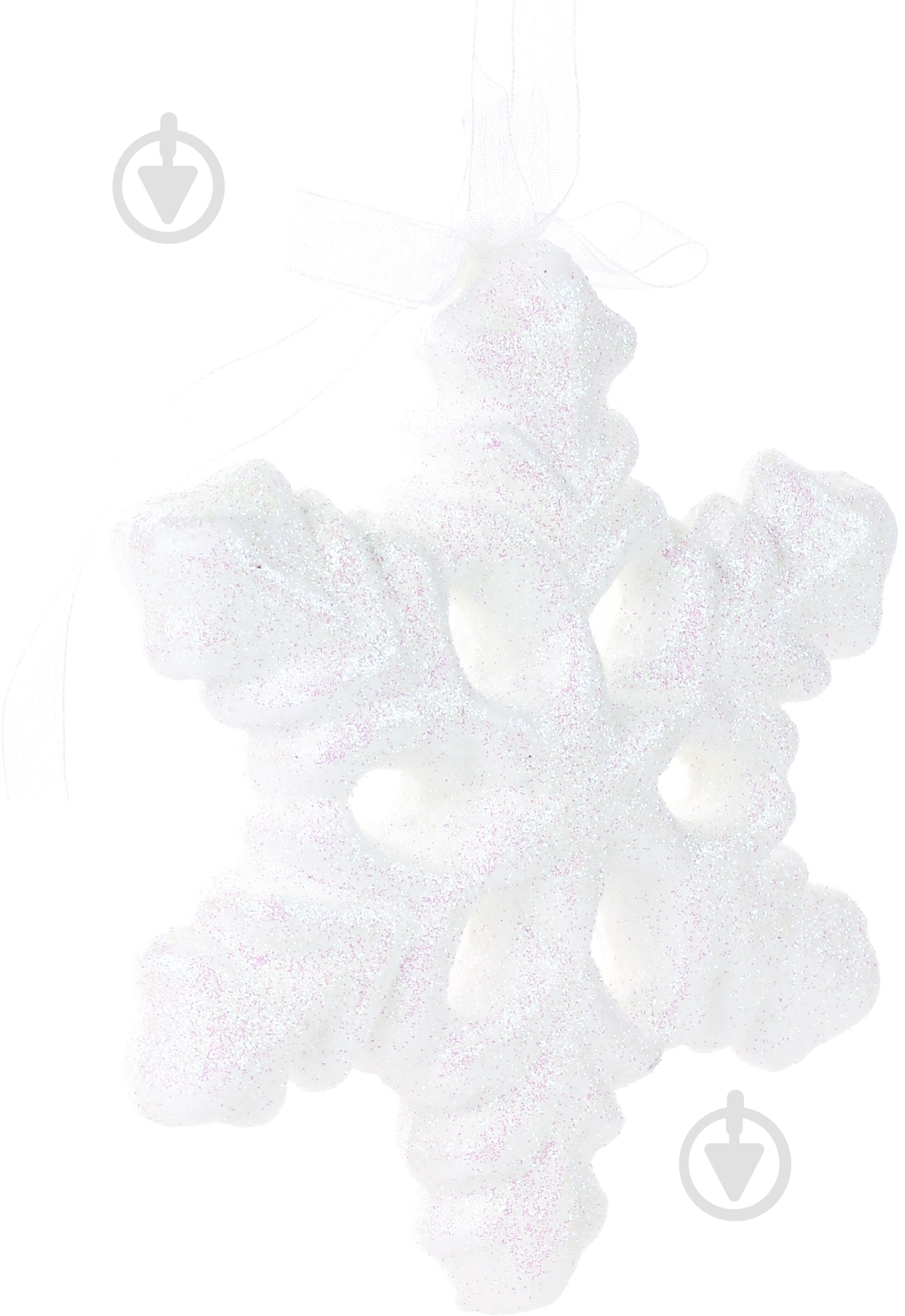 Декорація новорічна Сніжинка 13 см SDK3040W+1 - фото 2 Декорація новорічна Сніжинка 13 см SDK3040W+1 - фото 2