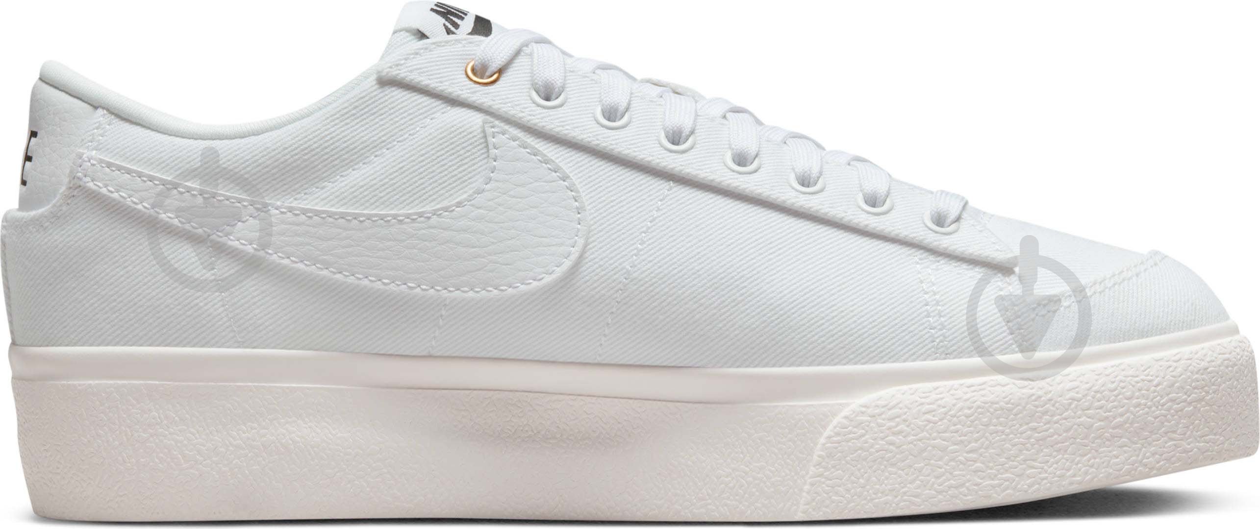 Кеды женские демисезонные Nike W BLAZER LOW PLATFORM CNVS DV7475-100 р.40 белые - фото 2