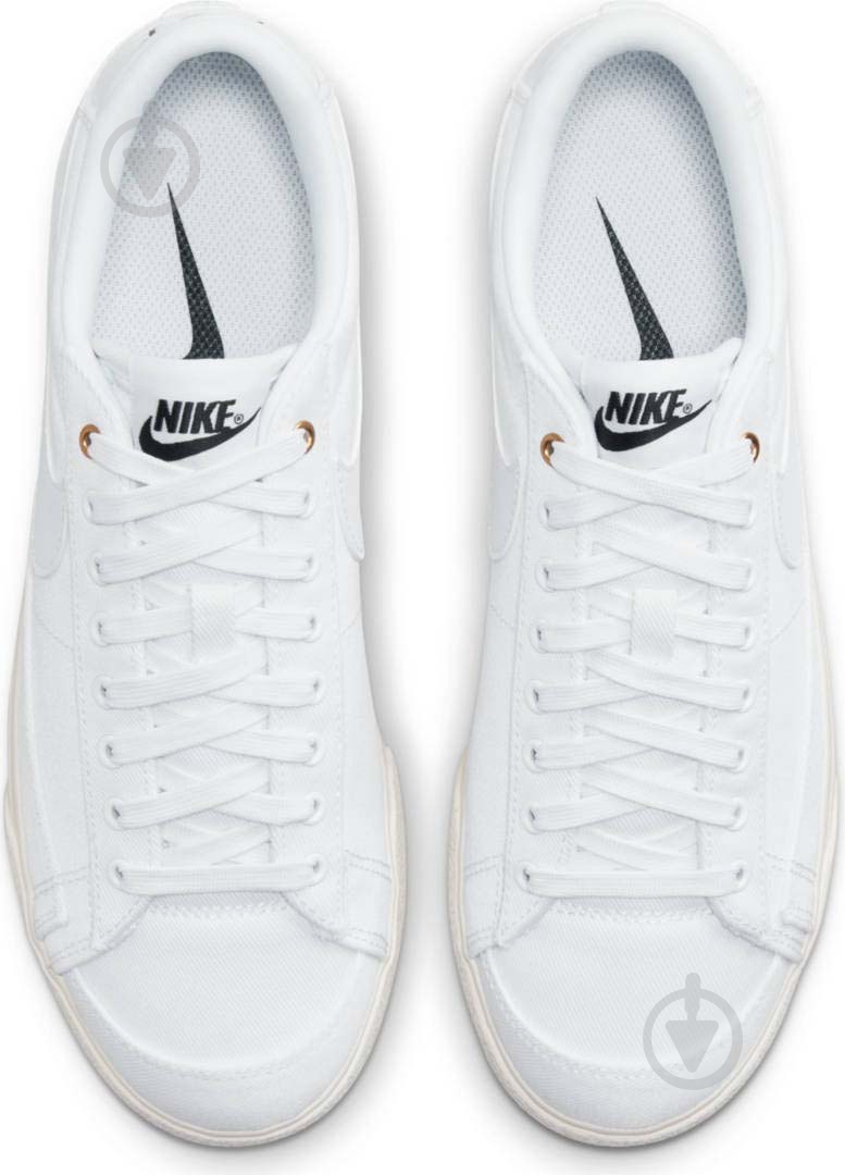 Кеды женские демисезонные Nike W BLAZER LOW PLATFORM CNVS DV7475-100 р.40 белые - фото 7