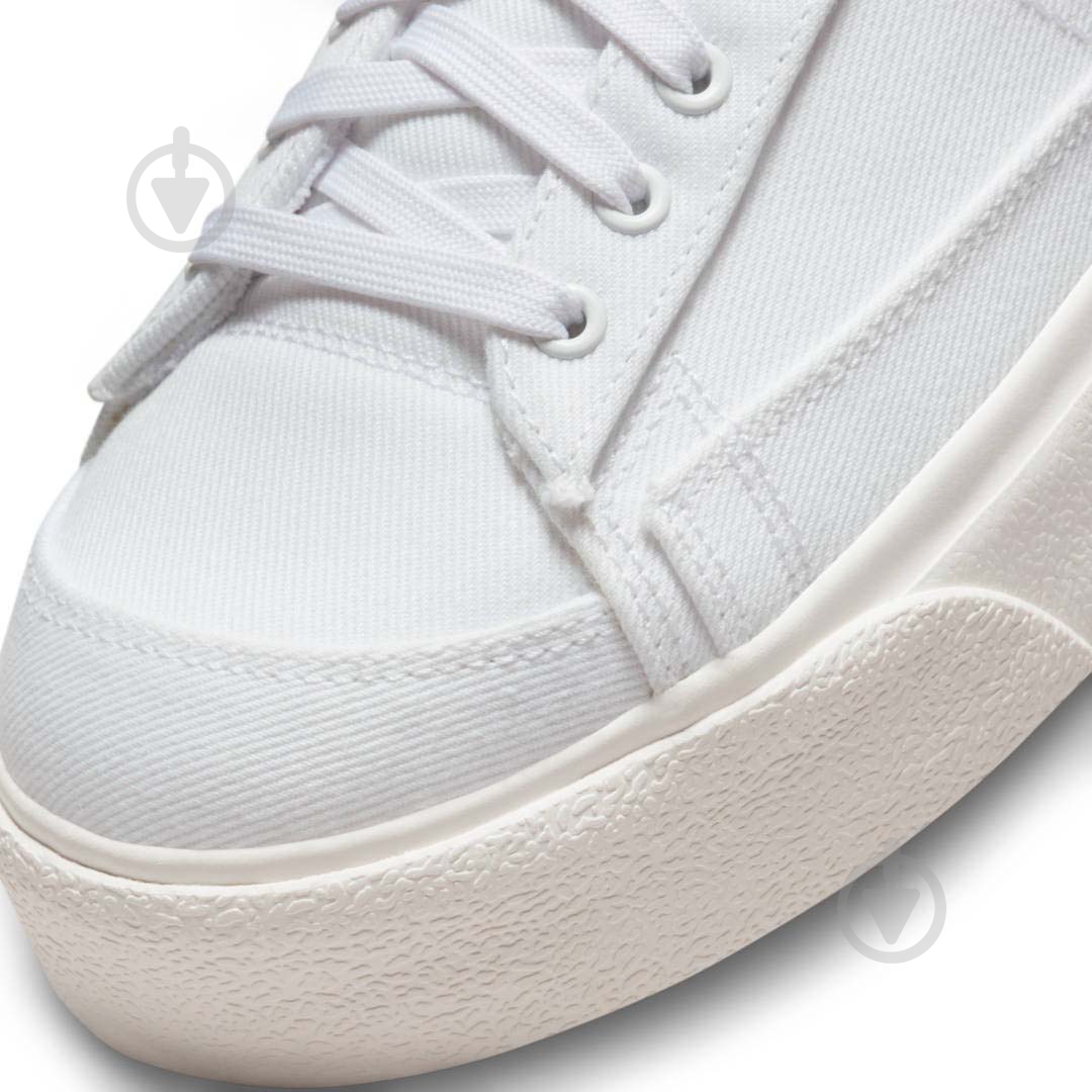 Кеды женские демисезонные Nike W BLAZER LOW PLATFORM CNVS DV7475-100 р.40 белые - фото 8