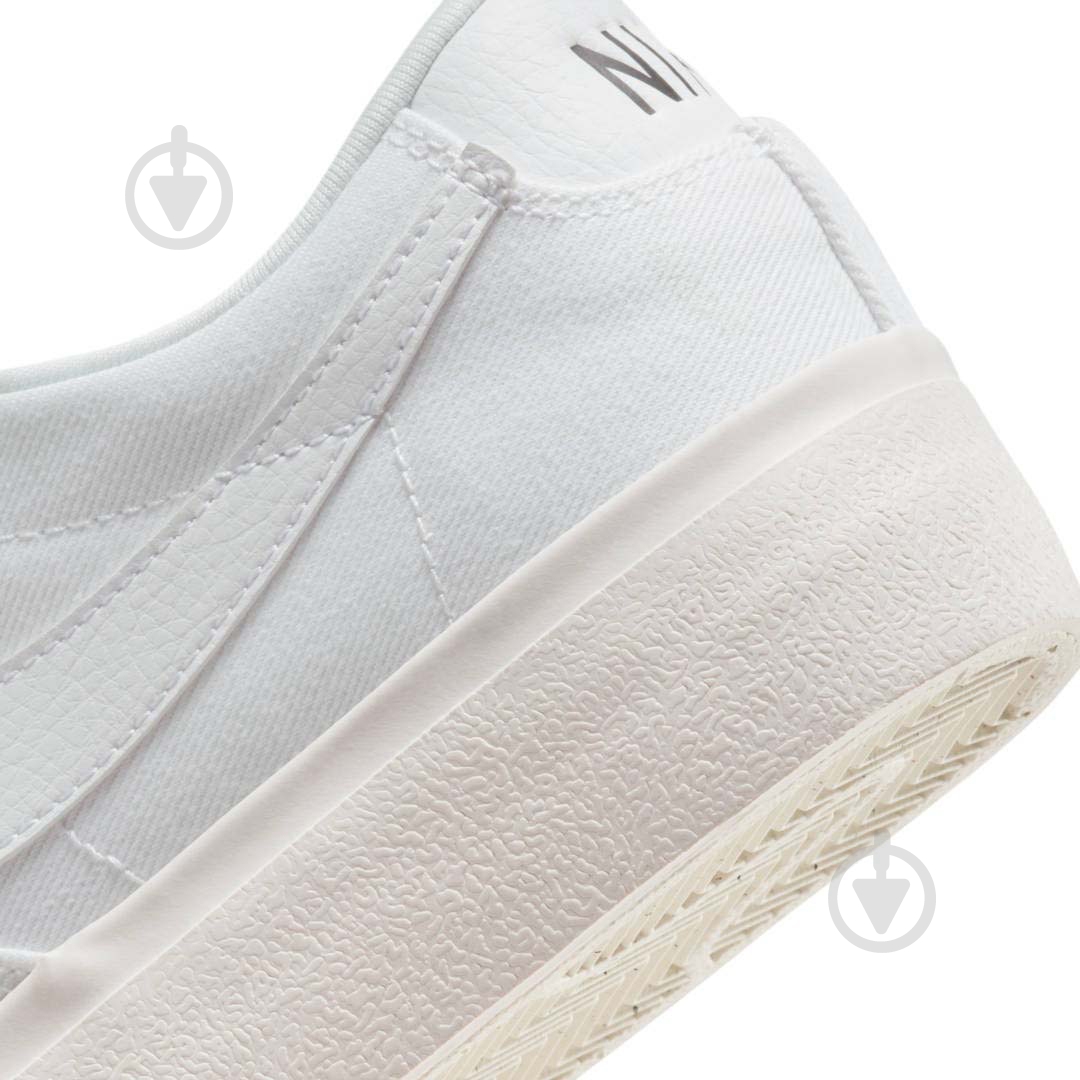 Кеды женские демисезонные Nike W BLAZER LOW PLATFORM CNVS DV7475-100 р.40 белые - фото 9