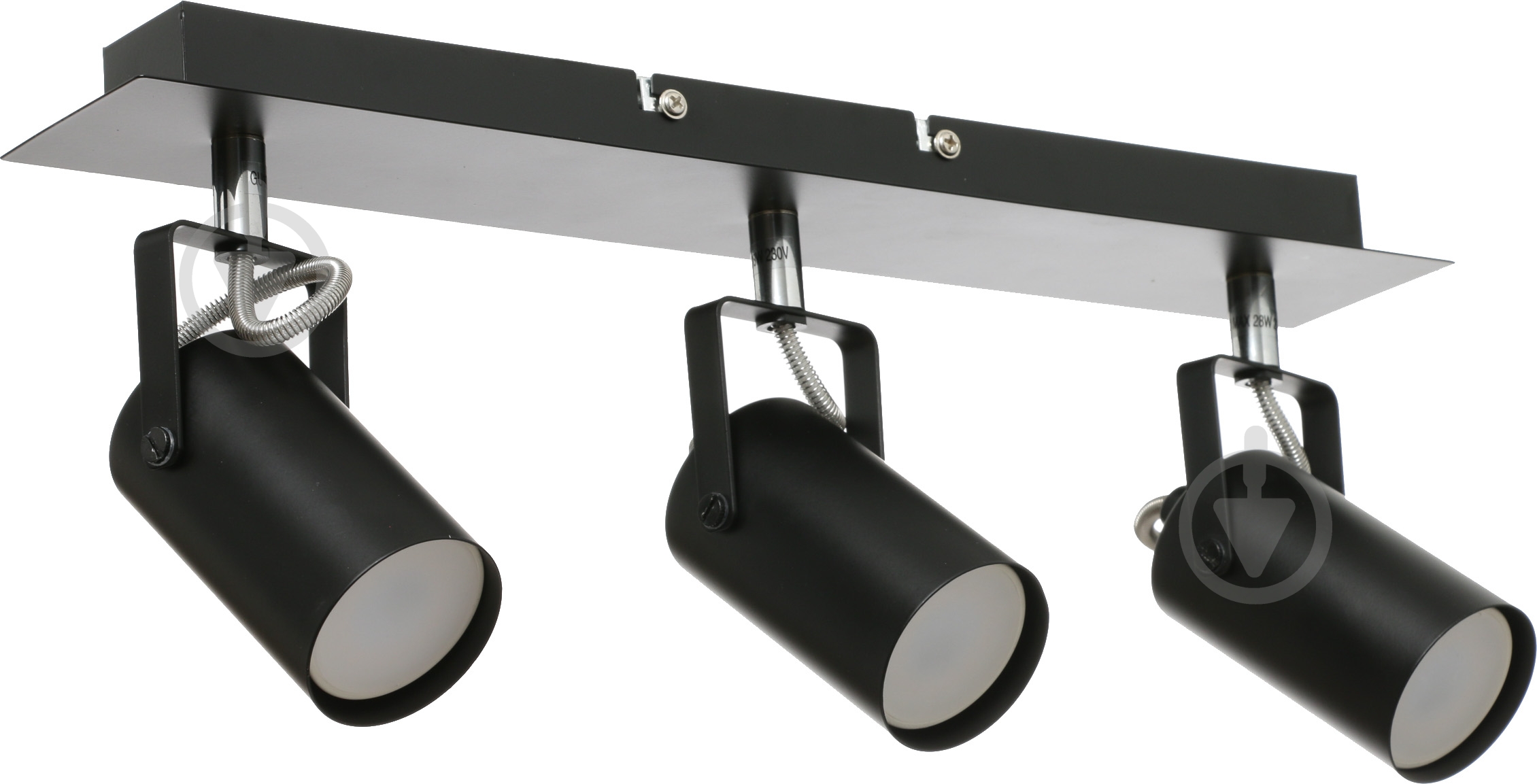 Спот Accento lighting ALIN-Sigma-3 3x28 Вт GU10 чорний - фото 1