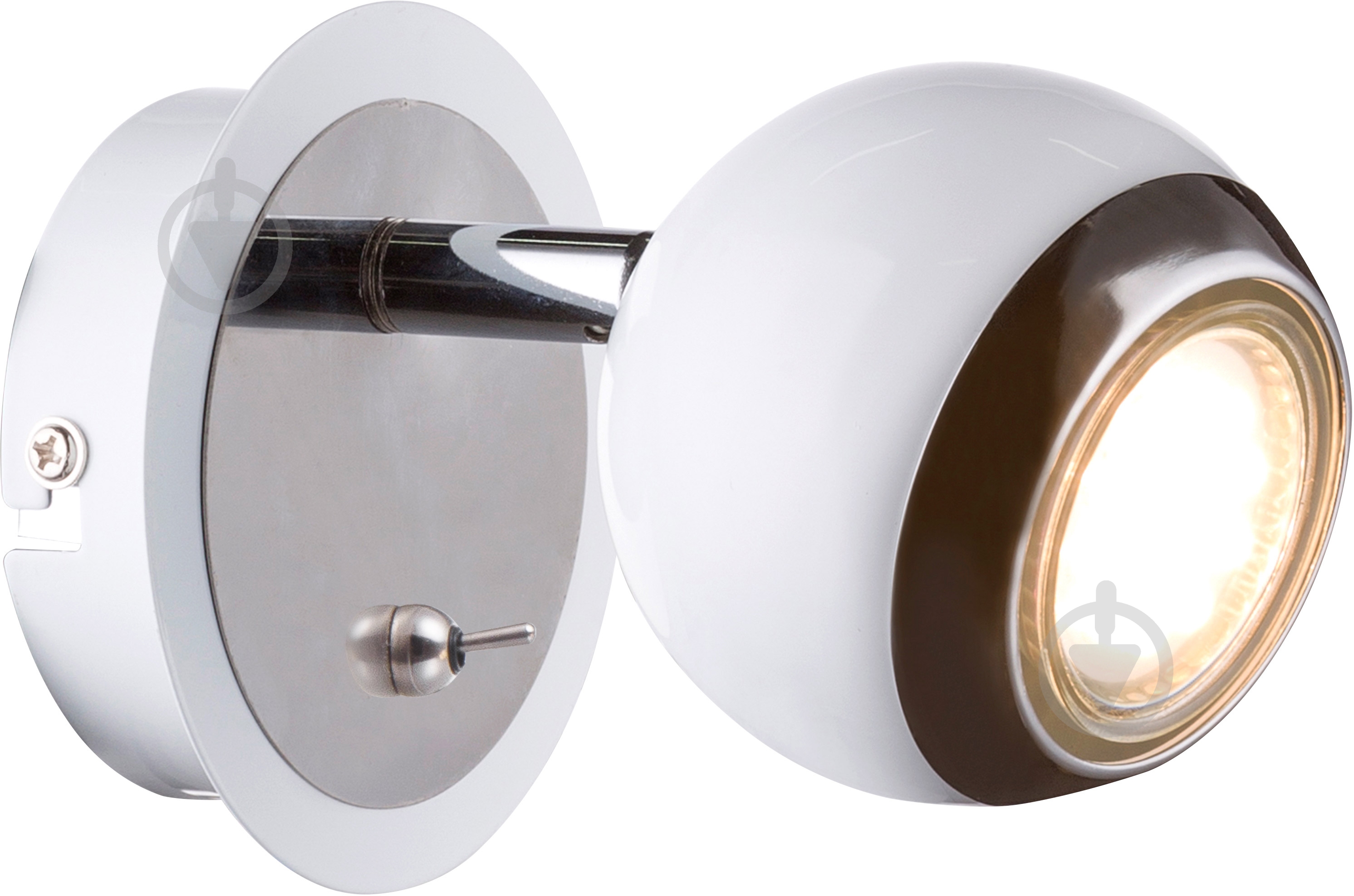 Спот Accento lighting 1x28 Вт GU10 хром/белый - фото 1 Спот Accento lighting 1x28 Вт GU10 хром/белый - фото 1