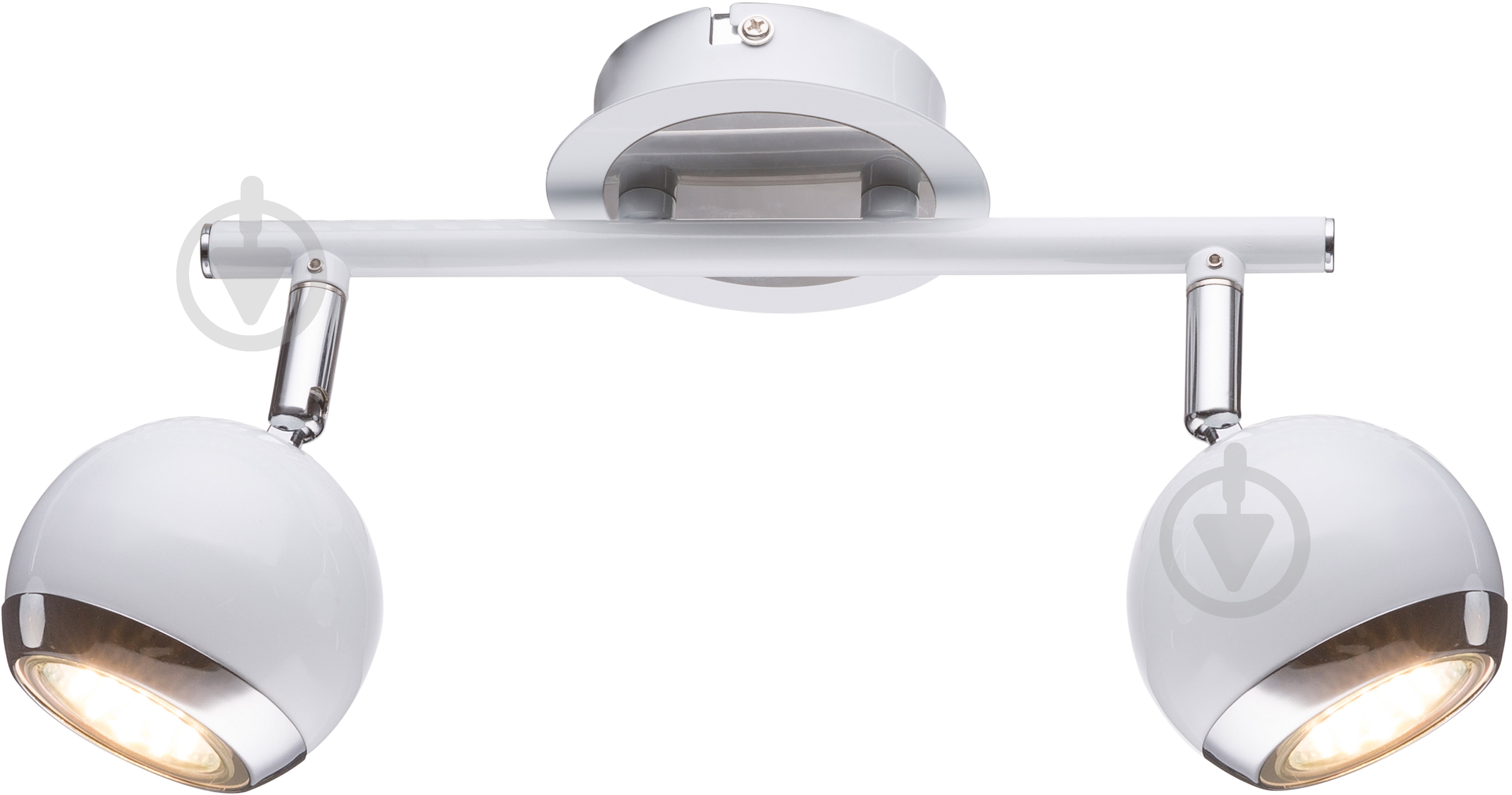 Спот Accento lighting 2x28 Вт GU10 хром/белый - фото 1