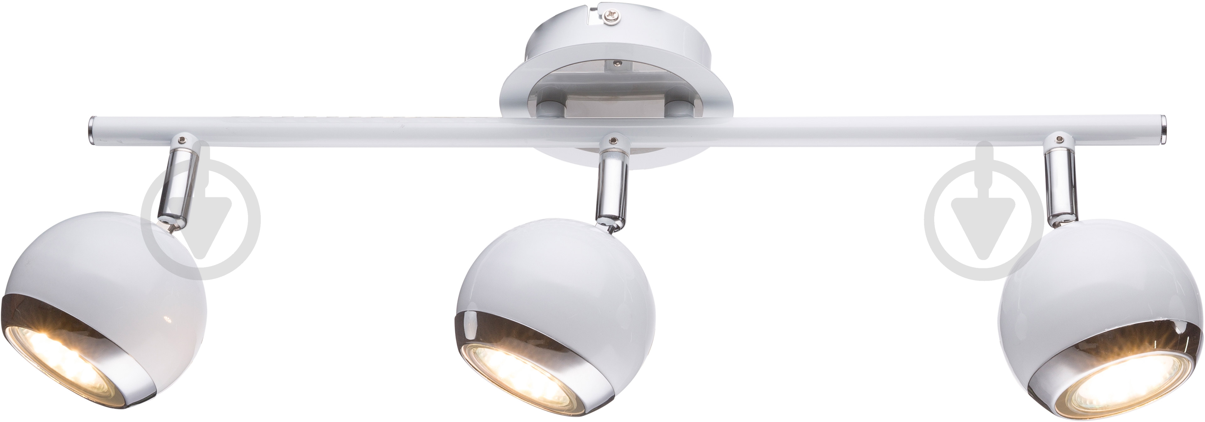 Спот Accento lighting 3x28 Вт GU10 хром/белый - фото 1