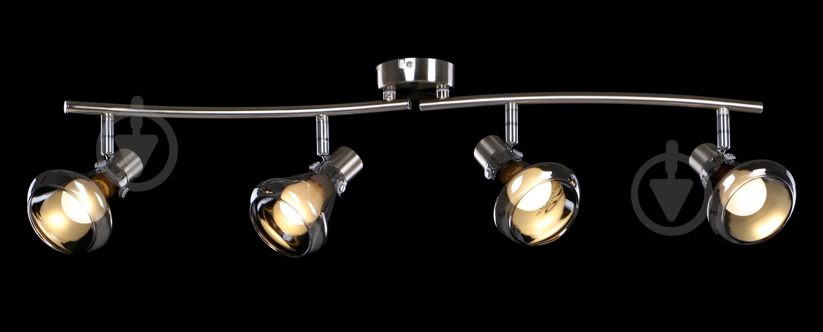 Спот Accento lighting ALIN-Luxemburg-4 4x40 Вт E14 сатин - фото 2