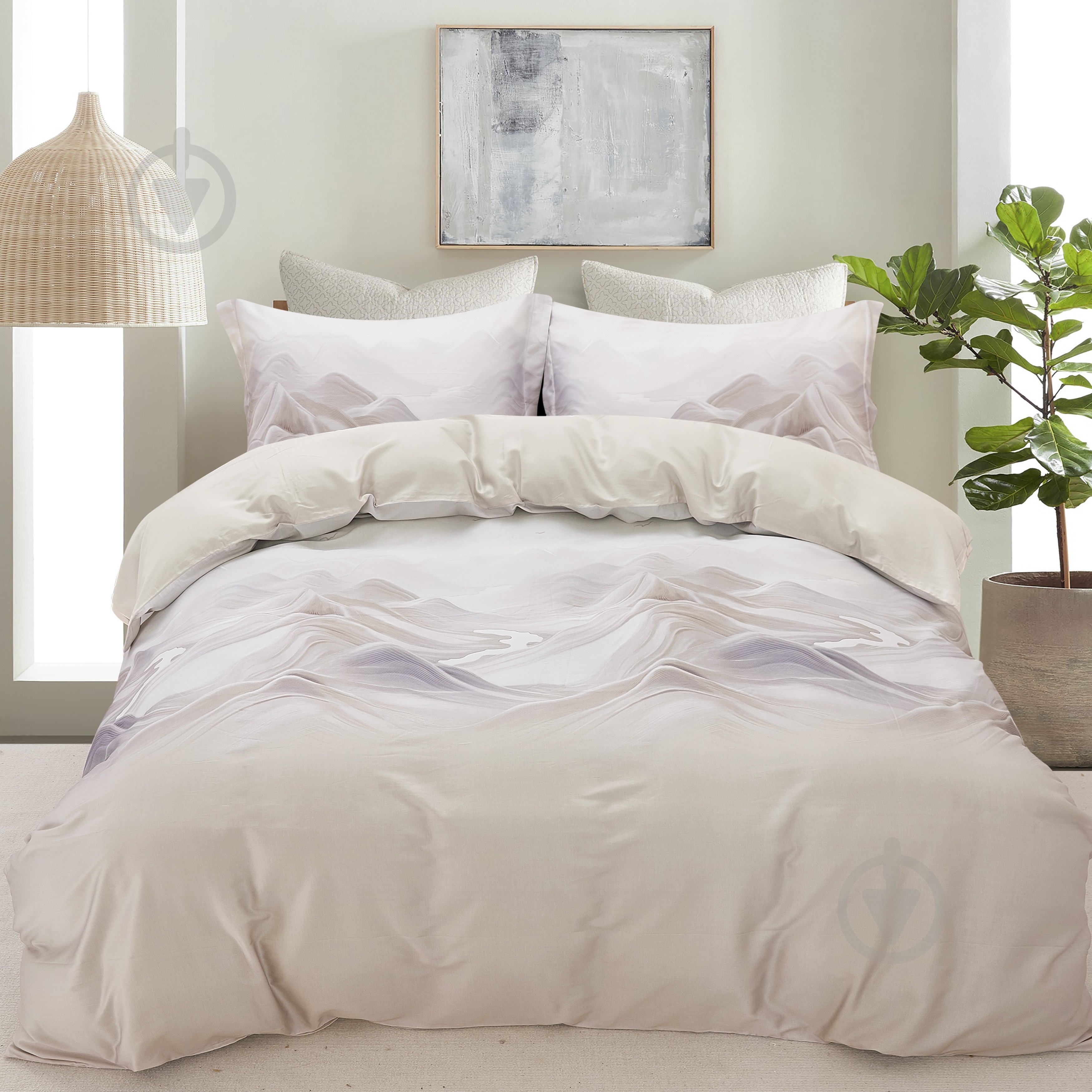 Комплект постільної білизни Mountain сімейний різнокольоровий La Nuit - фото 1 Комплект постільної білизни Mountain сімейний різнокольоровий La Nuit - фото 1