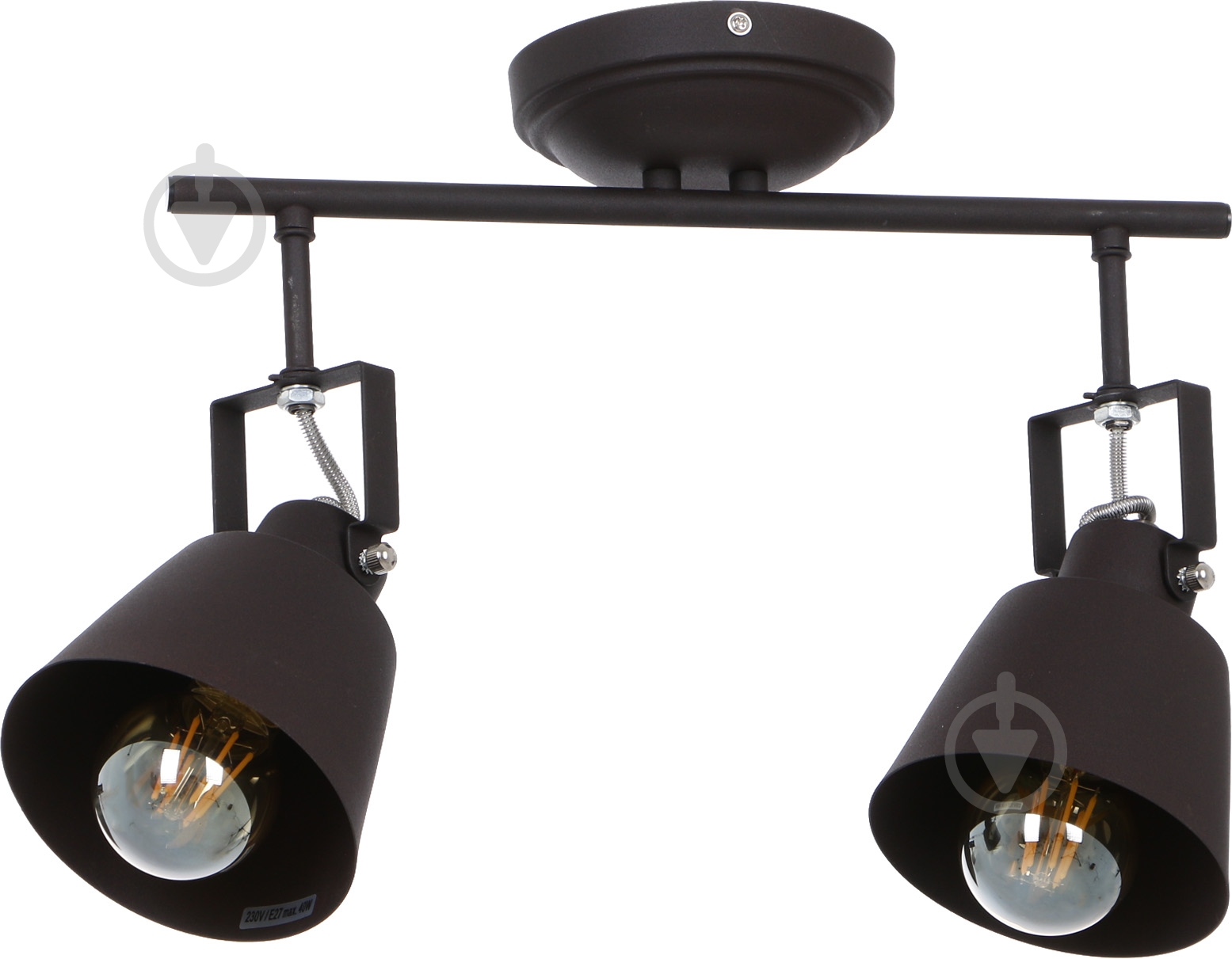 Спот Accento lighting ALIN-Stockholm-2 2x40 Вт E27 черный - фото 1 Спот Accento lighting ALIN-Stockholm-2 2x40 Вт E27 черный - фото 1