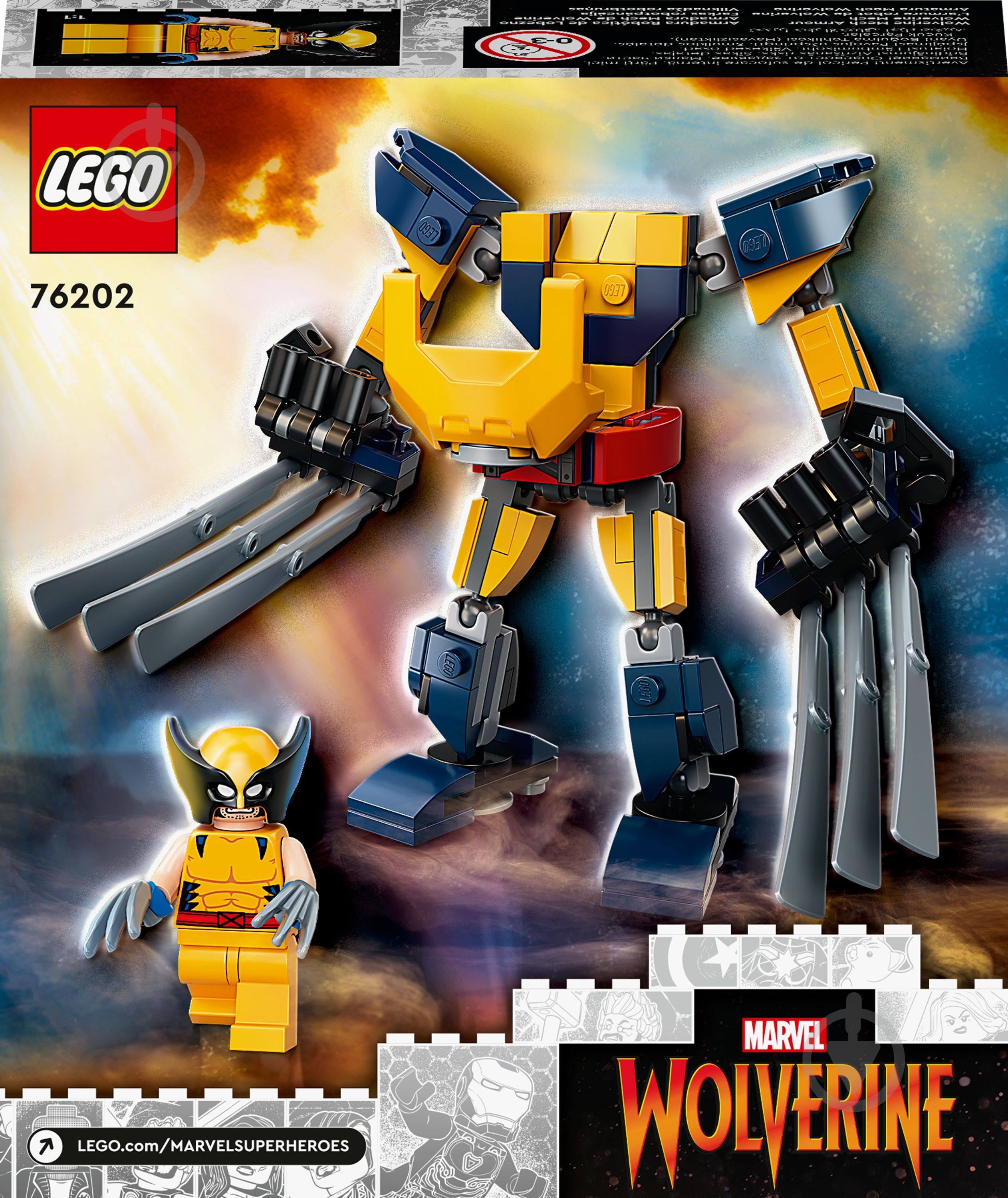 Конструктор LEGO Super Heroes Marvel Росомаха: робот 76202 - фото 9
