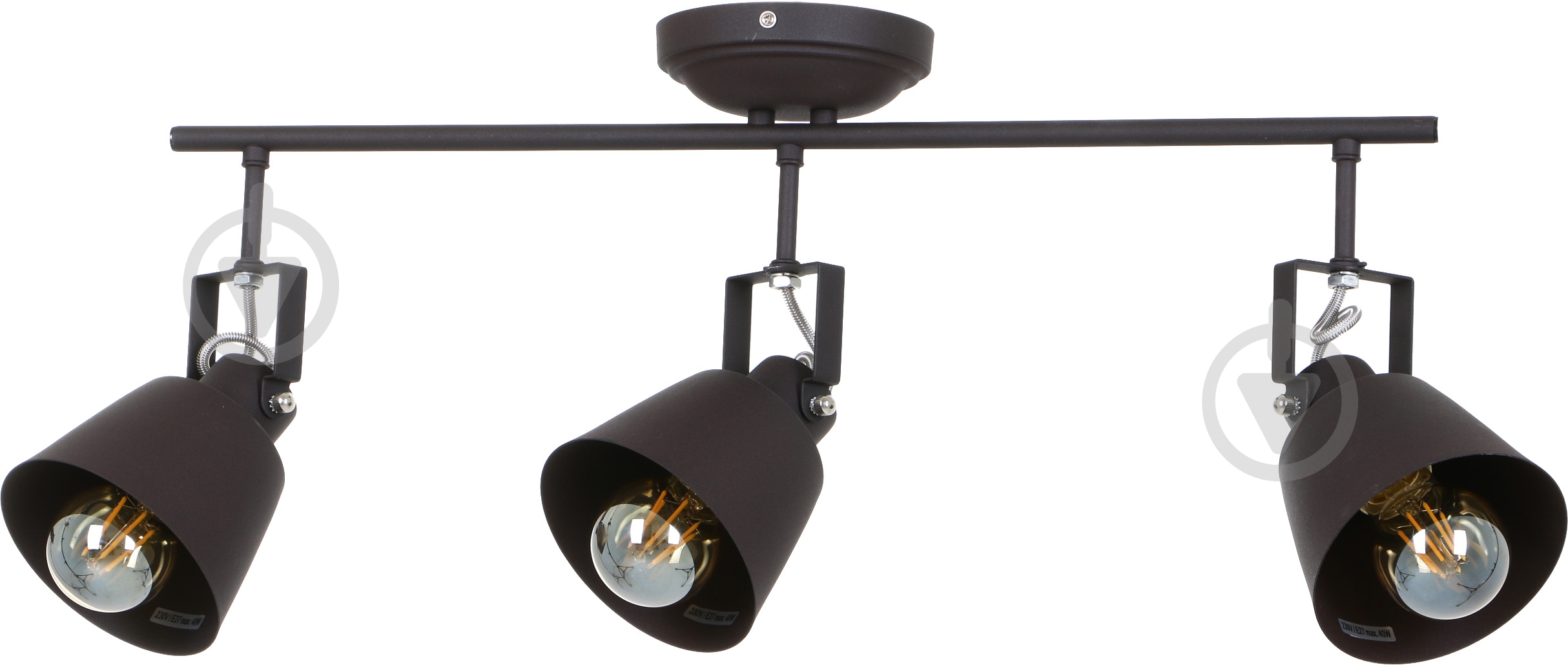 Спот Accento lighting ALIN-Stockholm-3 3x40 Вт E27 чорний - фото 1