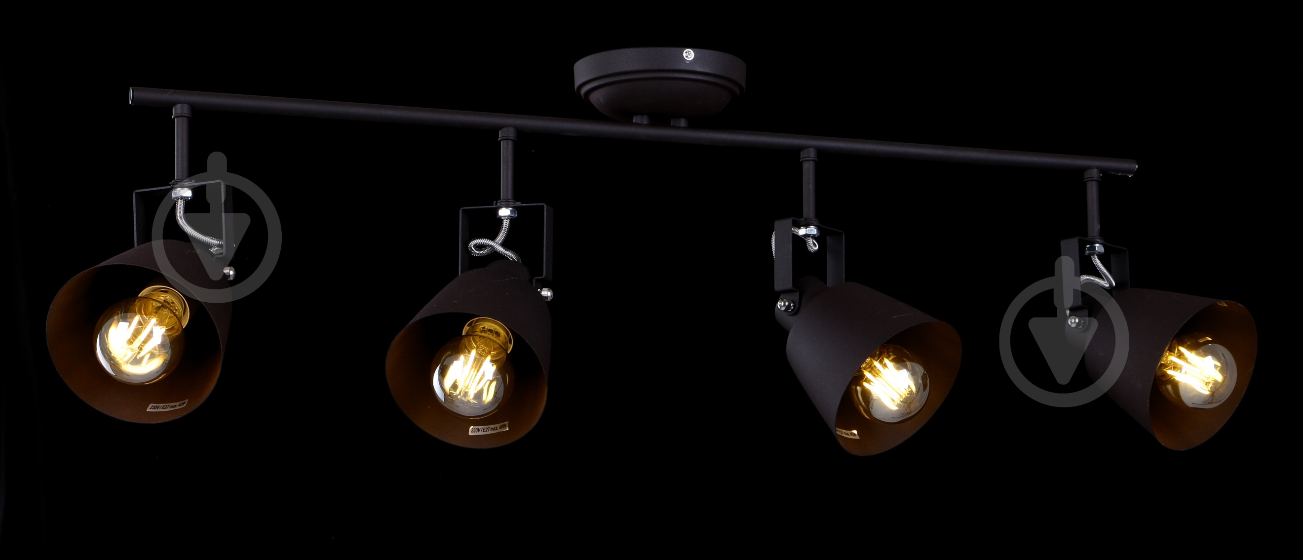 Спот Accento lighting ALIN-Stockholm-4 4x40 Вт E27 коричневый - фото 2
