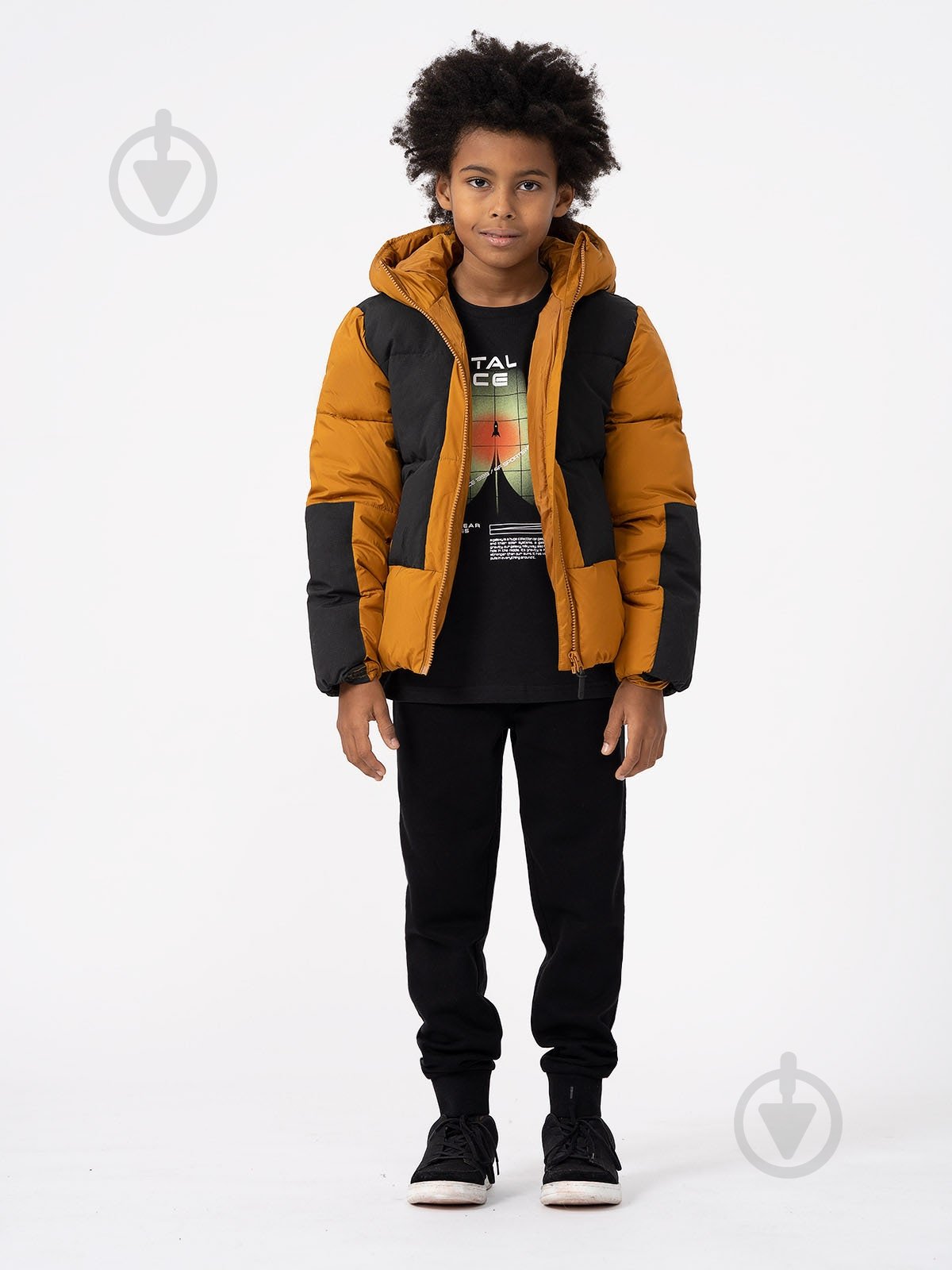 Куртка для хлопчиків 4F DOWN JACKET M276 4FJAW23TDJAM276-82S коричнева - фото 1