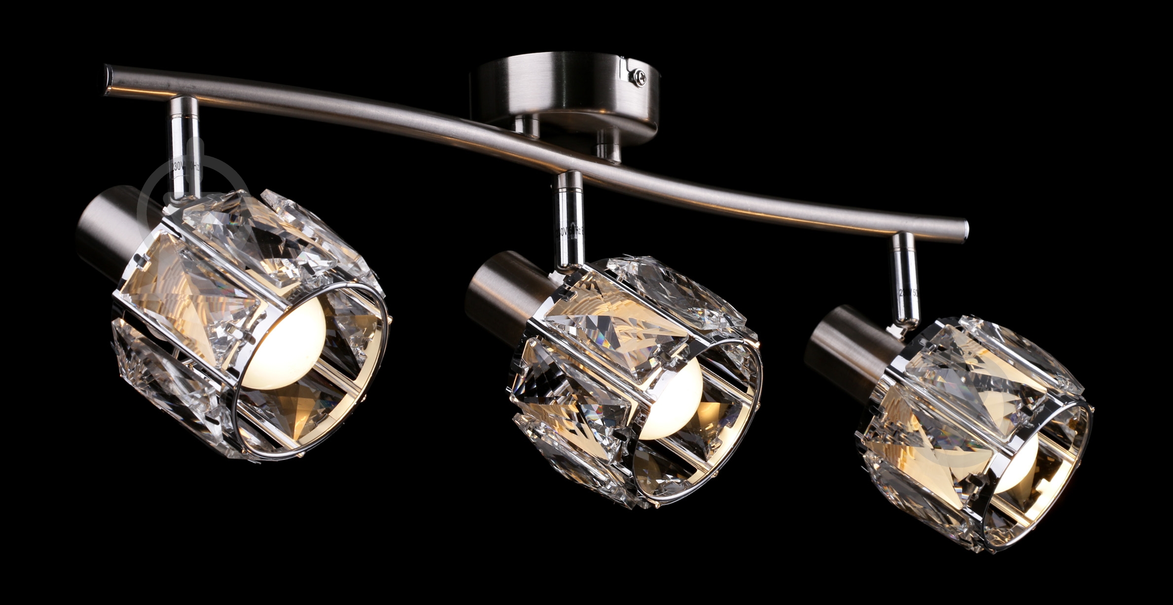 Спот Accento lighting ALIN-Geneva-3 3x40 Вт E14 сатин - фото 2