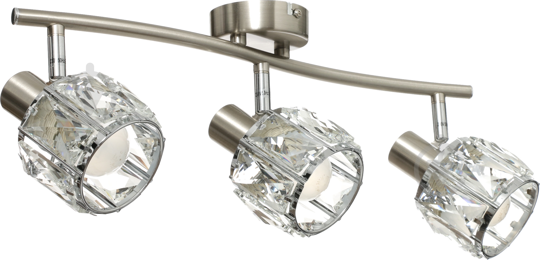 Спот Accento lighting ALIN-Geneva-3 3x40 Вт E14 сатин - фото 1