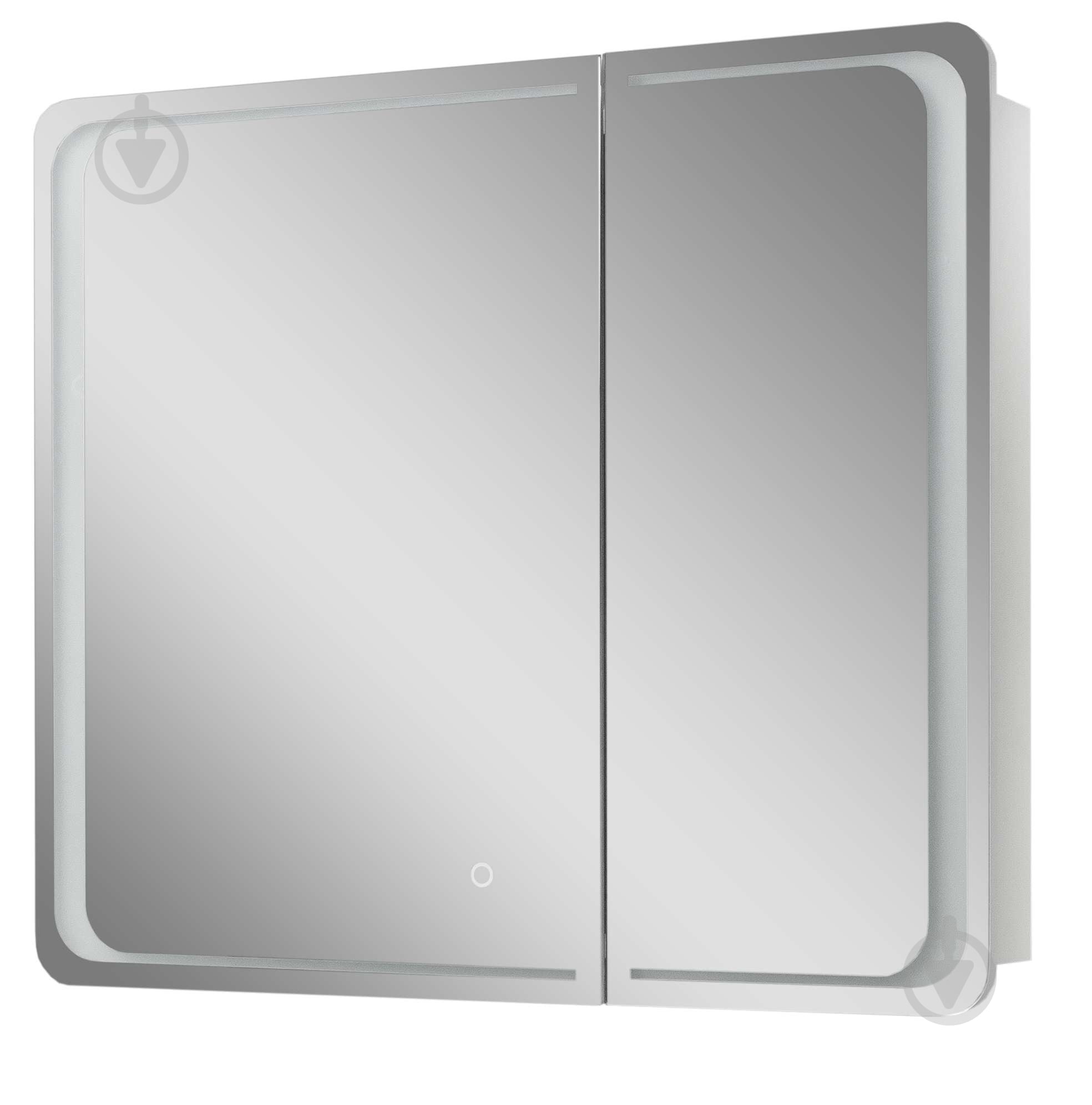 Шкафчик-зеркало ScandiSPA INGRID Z-80 белый глянец LED touch controlс - фото 1