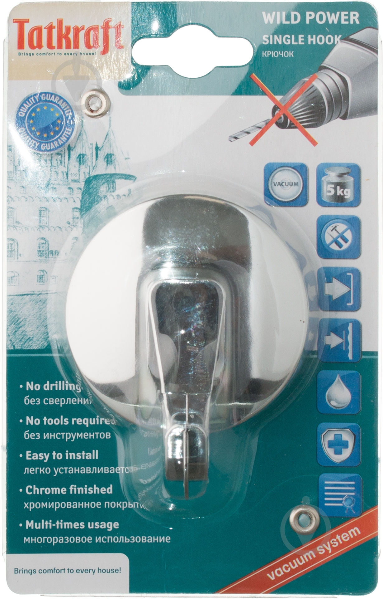 Крючок Tatkraft одинарный - фото 2