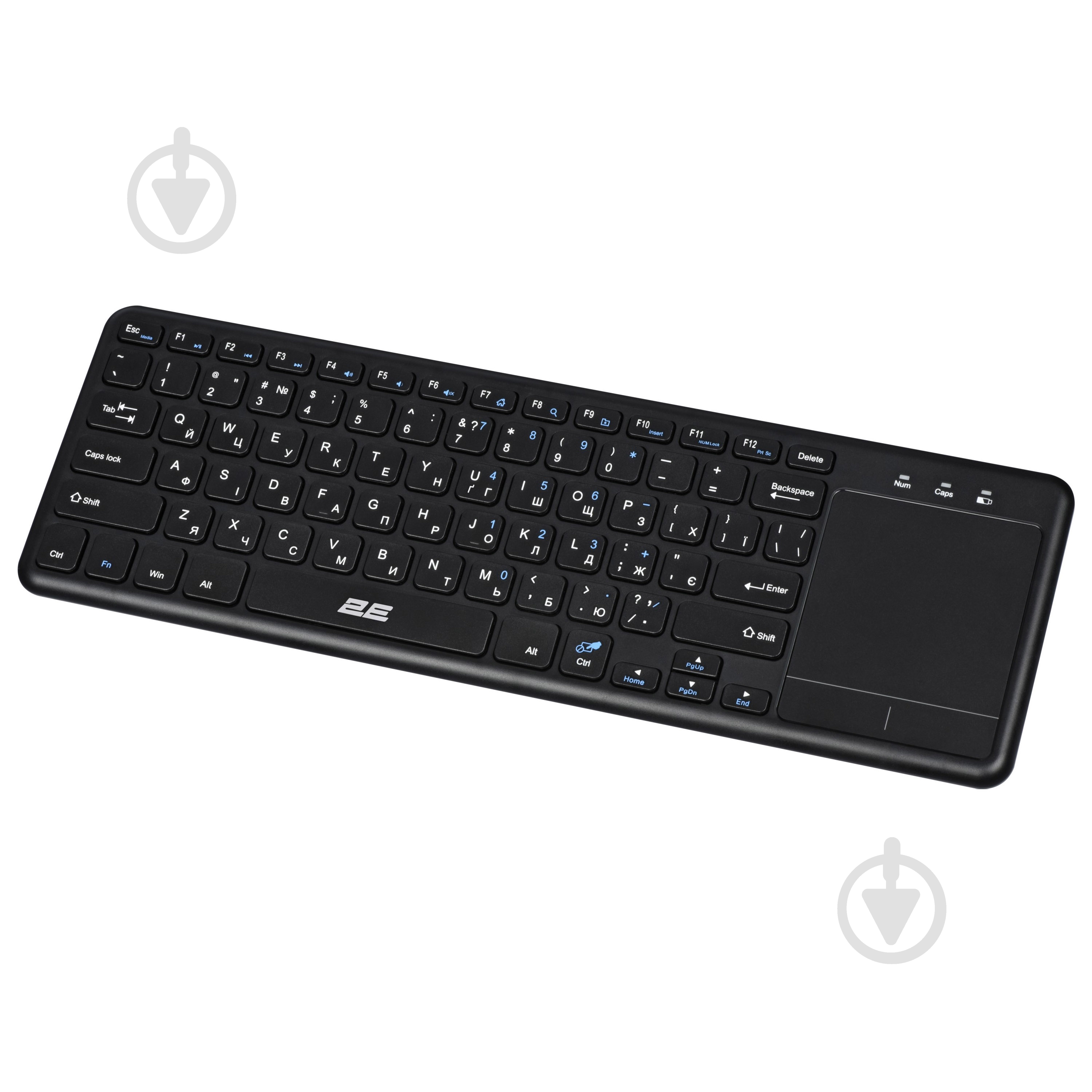 Клавиатура 2E KT100 WL (2E-KT100WB_UA) black - фото 2
