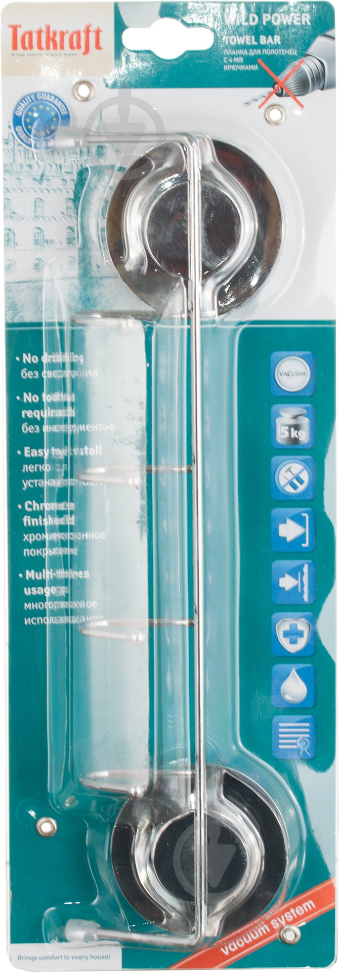 Планка с крючками Tatkraft 17108 - фото 3 Планка с крючками Tatkraft 17108 - фото 3