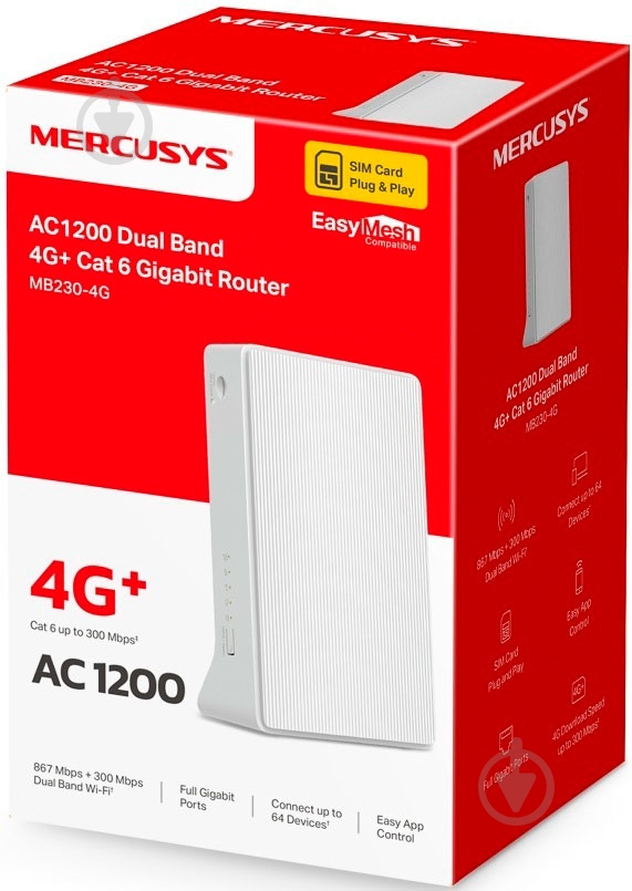 Маршрутизатор Mercusys MB230-4G - фото 3 Маршрутизатор Mercusys MB230-4G - фото 3